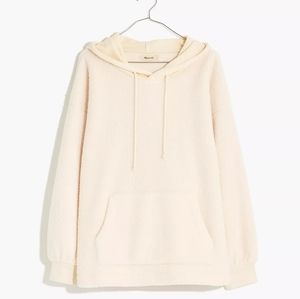 Madewell (Re)sourced Fleece Bubble-Sleeve Hoodie Sweatshirt
